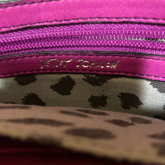 Betsey Johnson Fuchsia Leather Clutch - Picture 4 of 6